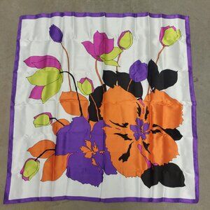 Vintage  S. Michael scarf - Italy -26" x 26"